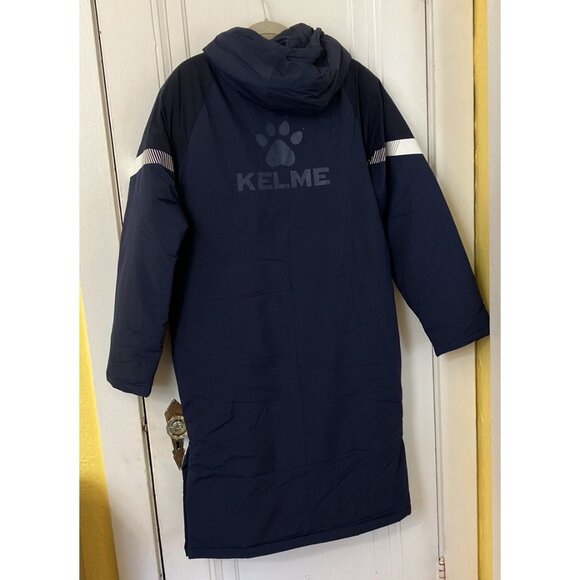 KELME Men's Long Hooded Parka / Stadium Jacket - Picture 3 of 8
